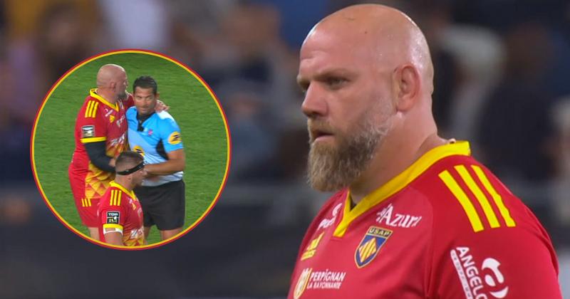 VIDÉO. En plein match crucial pour l’USAP, le ''petit coquin'' Arthur Joly souhaite un bon anniversaire à l’arbitre