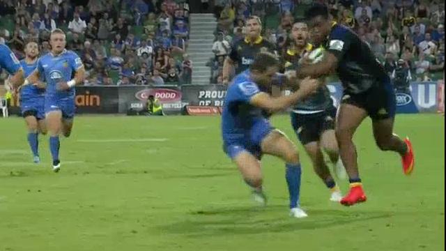 VIDÉO. SUPER RUGBY. Julian Savea réactive le mode Jonah Lomu et marque un essai tout en finesse 