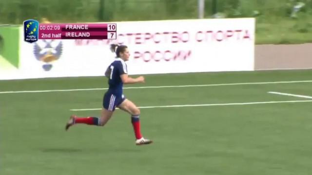 VIDEO. Rugby à 7. Caroline Ladagnous enchaîne les essais et qualifie France 7 féminines pour la Cup