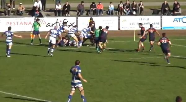 VIDEO. Fédérale 1. Le joueur de Lourdes a-t-il souhaité blesser l'arbitre ?