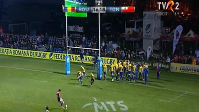 VIDEO. Roumanie - Tonga : L'énorme échec au pied de Fangatapu Apikotoa qui coûte le match