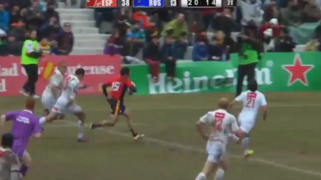 VIDEO. 6 nations B. Guillaume Rouet et l'Espagne créent la surprise en passant 7 essais à la Russie