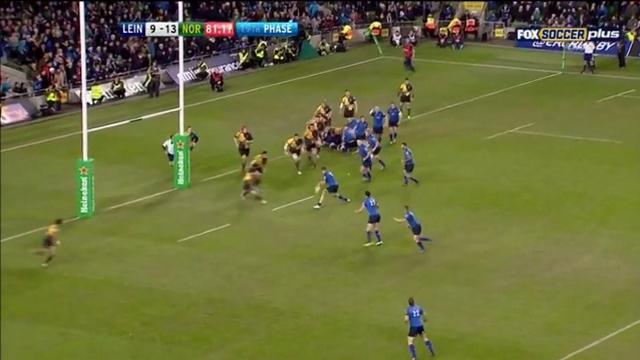 VIDEO. H Cup : L'essai de 90m de Jamie Elliott qui condamne le Leinster après le raté de Jamie Heaslip