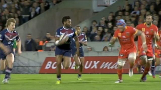 VIDEO. Top 14. UBB - USAP. L'essai de renard de l'incontournable Metuisa Talebula