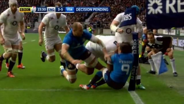 VIDEO. 6 nations. L'essai ric-rac de Billy Vunipola face à l'Italie était-il valable ? 