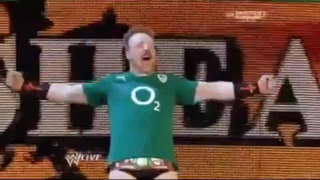 VIDEO. L'hommage original du catcheur Sheamus à Brian O'Driscoll