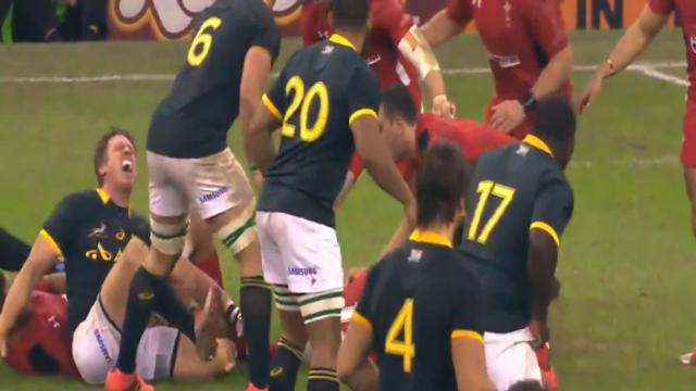 VIDÉO. L'horrible blessure de Jean de Villiers contre le Pays de Galles