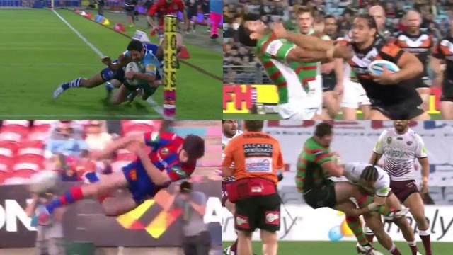 VIDEO. L'incroyable passe décisive de Jake Mamo et l'arrêt buffet de Steve Matai dans la compilation de la NRL 