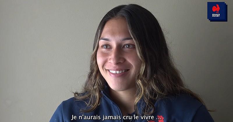 VIDEO. L'émotion sincère et le rêve éveillé de Manae Feleu avec les Bleues à la Coupe du monde