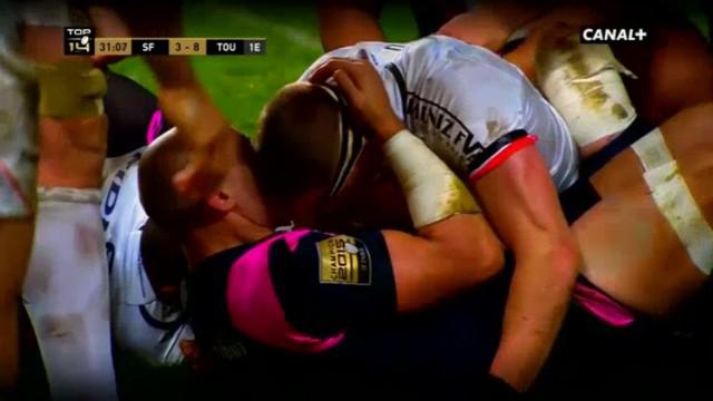 VIDEO. Quand Sergio Parisse souhaite la bonne année à Imanol Harinordoquy avec un bisou