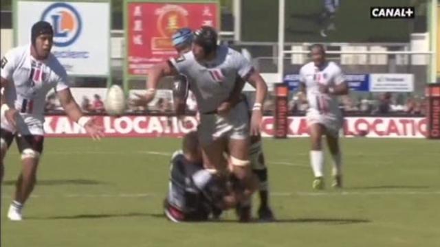 VIDÉO. Stade Toulousain : La chistera de Pato Albacete à la conclusion d'une attaque de 80 mètres