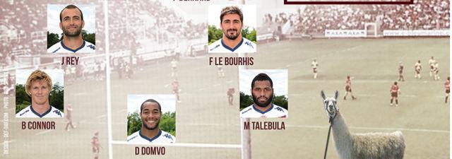 La compo de l'Union Bègles-Bordeaux... avec Serge le lama guest star