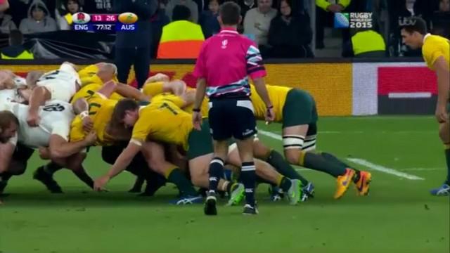 VIDEO. Coupe du monde. L'Australie fait régner sa loi en mêlée face à l'Angleterre et au Pays de Galles