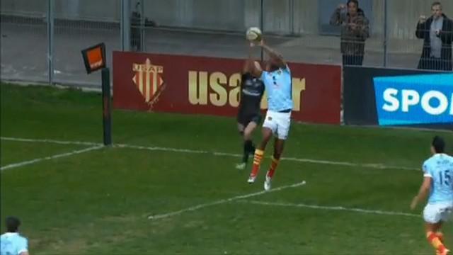 VIDEO. Pro D2 - USAP. La superbe diagonale de Belie et la déviation de Mjekevu pour l'essai