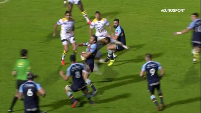 VIDEO. Pro D2 - Albi. La manchette de l'espace de Daniel Faleafa sur Joffrey Michel