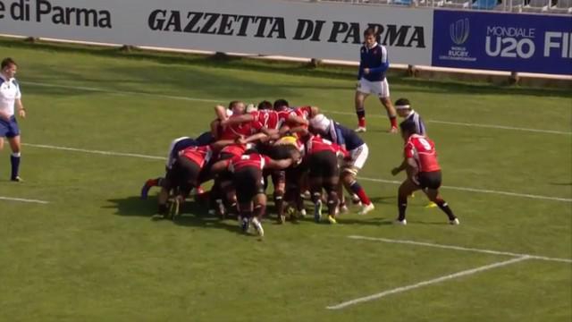 VIDEO. Championnat du monde U20. La mêlée japonaise martyrise celle des Bleuets