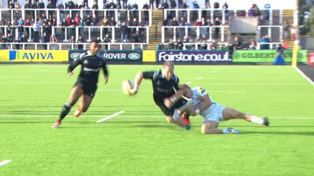 VIDEO. Premiership. La merveille de passe après-contact d'Alex Tait pour Noah Cato