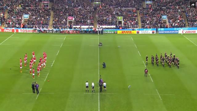 VIDEO. Coupe du monde. Quand le Sipi Tau des Tonga défie le haka des All Blacks