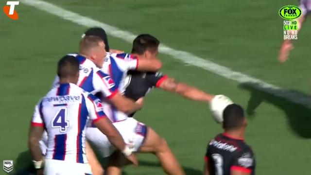 VIDEO. NRL : la passe venue d'ailleurs de Shaun Johnson, magicien de la chistéra à l'aveugle