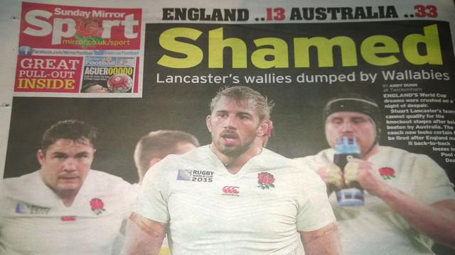 VIDEO. Coupe du monde. La presse britannique tire à boulets rouges sur Stuart Lancaster et Chris Robshaw