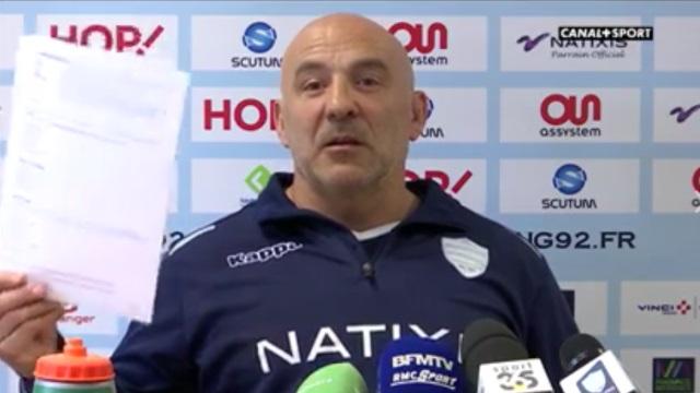 VIDEO. Racing 92 : Laurent Travers recadre Martin Castrogiovanni en apportant des preuves