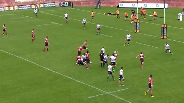 VIDÉO. Pro D2 : dans ses 22 mètres, Montauban relance et inscrit un superbe essai face à Oyonnax