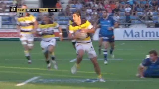 VIDÉO.  La Rochelle. Steeve Barry à l'origine et à la conclusion d'un superbe essai contre Castres