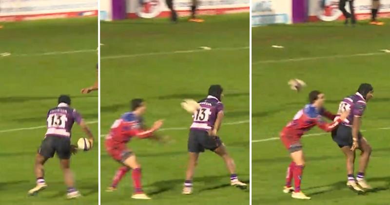 VIDÉO. Pro D2 - La sublime passe dans le dos en aveugle de Ledua Mau