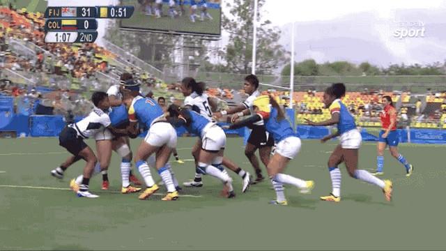 VIDÉO. Rugby à 7. La tentative de cocotte de la Colombie aux Jeux olympiques 