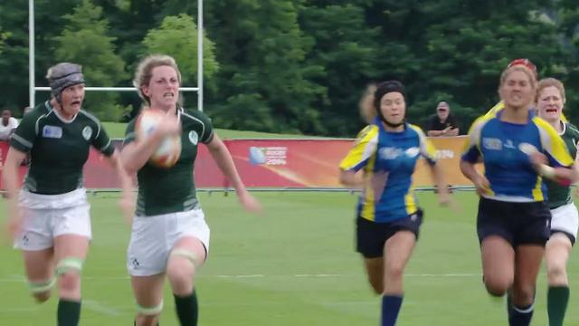 VIDEO. Coupe du monde de rugby féminin. La troisième ligne Siobhan Fleming fait le sprint de sa vie dans le Top des essais de la troisième journée