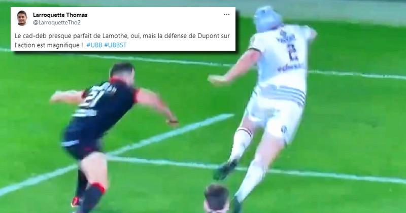 RUGBY. Top 14. VIDÉO. Ce moment lunaire où Lamothe a bien failli déposer Antoine Dupont d’un cad-deb d’école