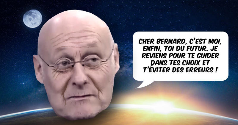 WTF - Bernard Laporte reçoit la visite de son lui du futur pour le mettre en garde