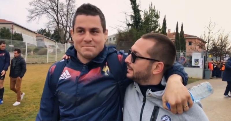 VIDÉO. Insolite : quand Bengous, supporter de l'OM, découvre le rugby... avec les joueurs du XV de France !