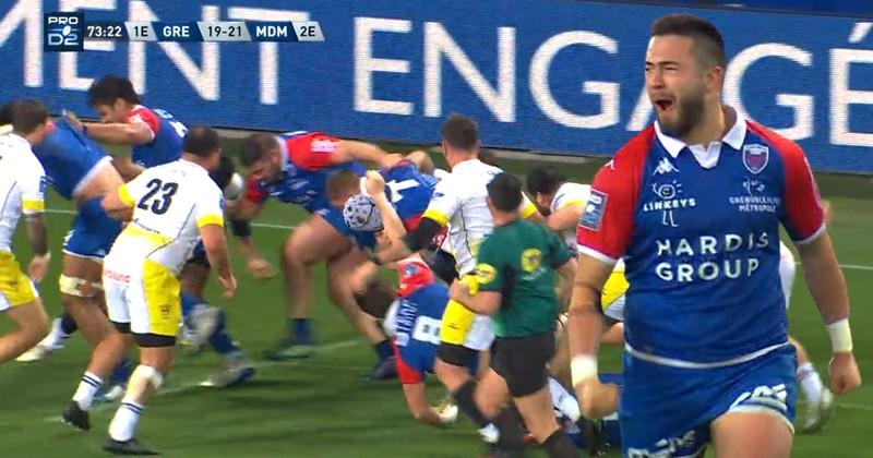 VIDEO. Pro D2. IMPRESSIONNANT ! Le maul de 25 mètres des mammouths grenoblois a fait lever tout le stade des Alpes !