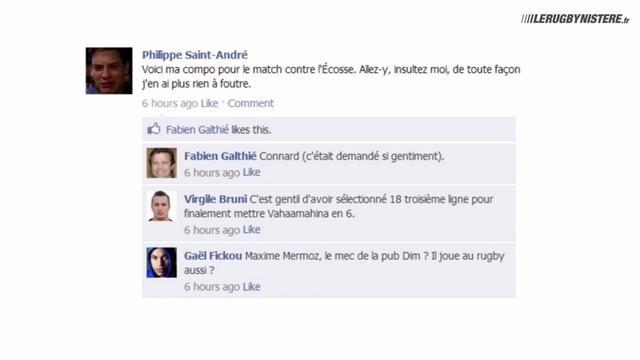 Le mur Facebook du XV de France, épisode 4