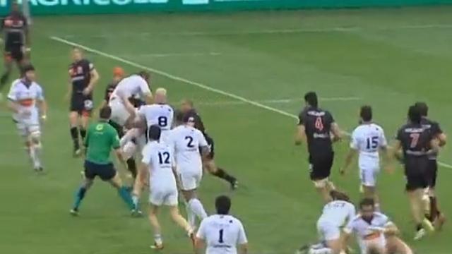 VIDEO. Pro D2 - Lyon - Bourg-en-Bresse. Le plaquage dévastateur de Sébastien Chabal sur Josselin Grange pour l'essai de Januarie