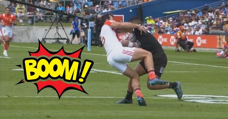 VIDEO. Hamilton 7s - Le raffut dévastateur d'Etene Nanai-Seturo sur Paulin Riva