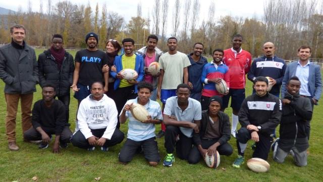 PHOTOS. Amateur : les migrants découvrent le rugby avec le Rugby Club Dignois