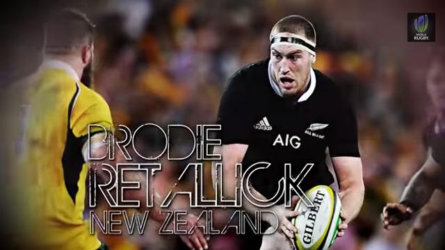 Le seconde ligne des All Blacks Brodie Retallick élu joueur de l'année 2014 par l'IRB