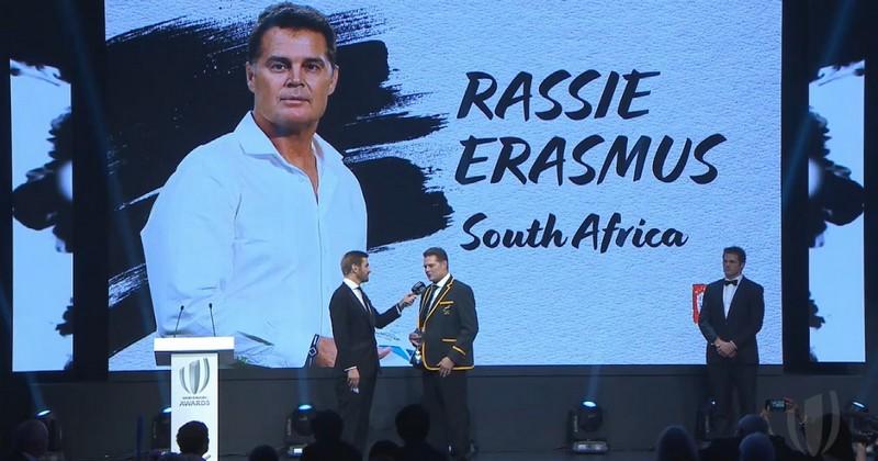 Le Sud-Africain Rassie Erasmus élu Entraîneur World Rugby de l'Année