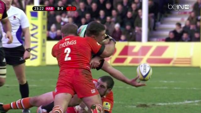 VIDÉO. Premiership : Le superbe offload de Nick Easter envoie Danny Care en terre promise