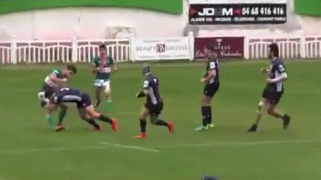 VIDEO. Rugby Amateur #101 : un Junior du TO XIII distribue une belle cartouche à son adversaire