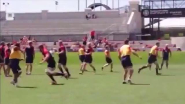 VIDEO. INSOLITE. Le XV d'Angleterre prépare sa Coupe du monde... en jouant au Football Américain