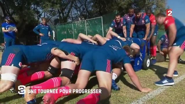 VIDEO. En immersion avec le XV de France pour sa première semaine en Afrique du Sud