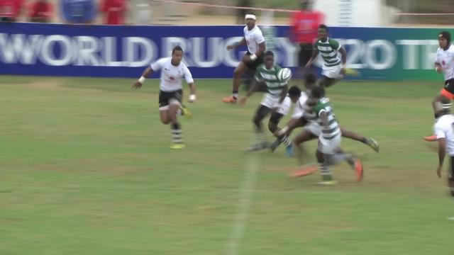 VIDEO. World Rugby U20 Trophy. Le Zimbabwe prend les Fidji à leur propre jeu en enchaînant les offloads sur 80m