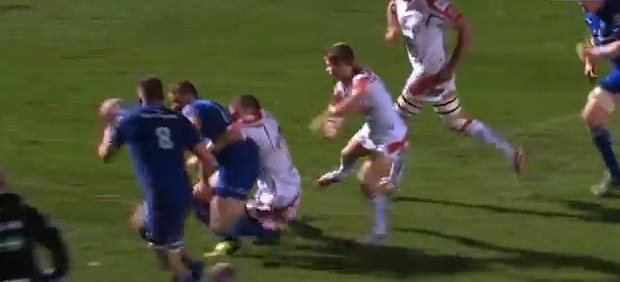 VIDEO. Leinster - Ulster : La superbe chistera de Luke Fitzgerald pour l'essai de Jordi Murphy