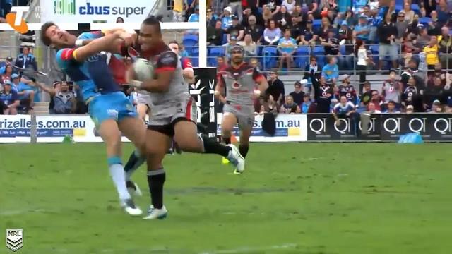 VIDÉO. NRL - Solomone Kata punit son adversaire avec un énorme raffut 