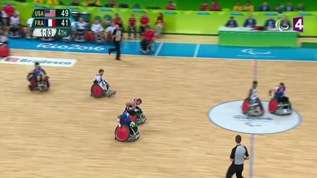 VIDEO. Rio 2016 - L'équipe de France de rugby fauteuil tombe sur plus forte qu'elle