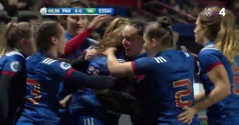 Vidéo. 6 nations 2018 – Les Bleues débutent le tournoi sur les chapeaux de roues en battant l'Irlande avec le bonus