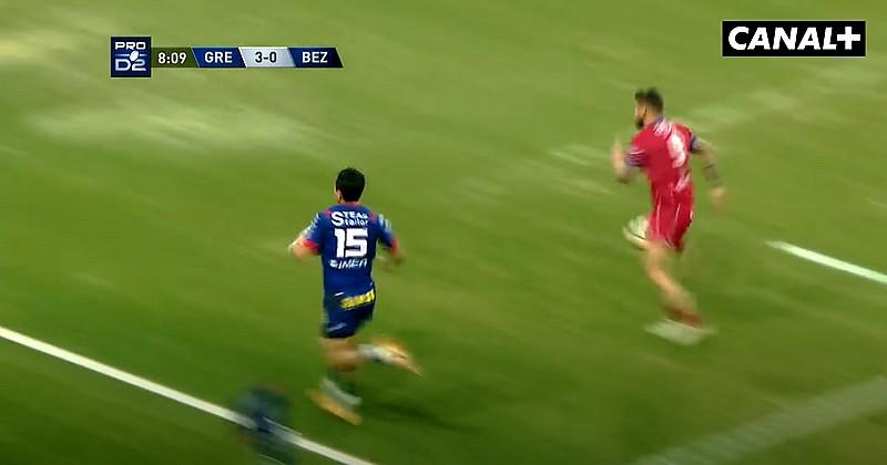 VIDEO. Pro D2. Cette accélération dévastatrice d'Ange Capuozzo (FCG) sur 50 mètres ! WOW !